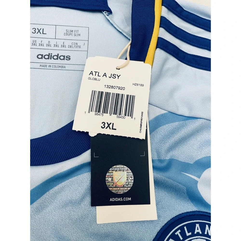 NEW Atlanta United Giorgos Giakoumakis Adidas 2024-25 Away Jersey 3XL Blue